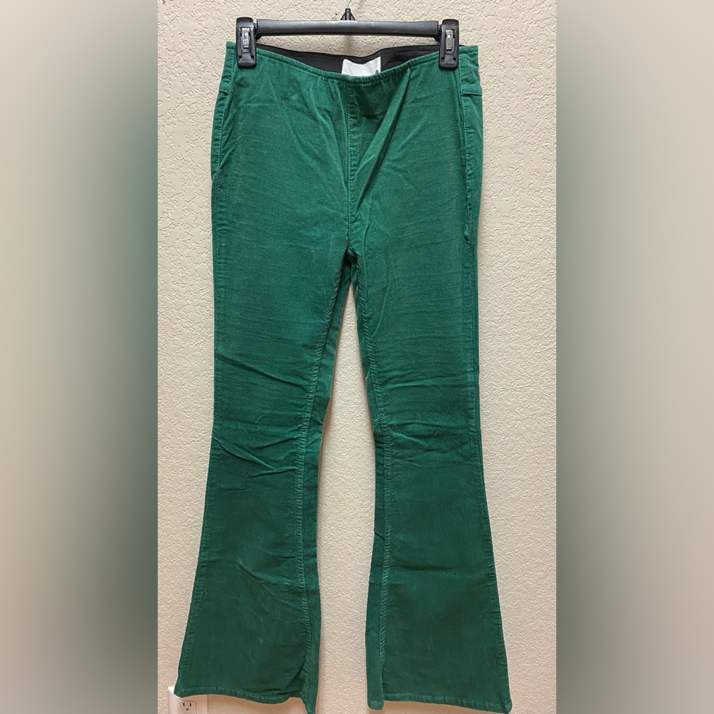 Newbury Kustom Green Flare Pants